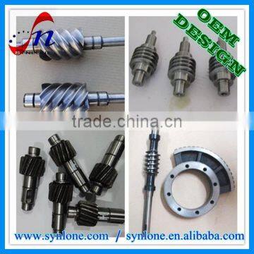 OEM Forging carbon steel worms shafts transmission parts