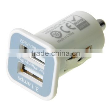 Dual USB Car Charger Excellent quality low price Mini USB charger car