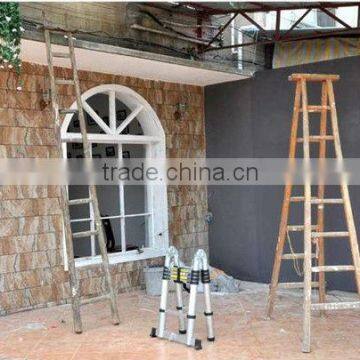 2x8 Steps 5m En131 Aluminum Folding Extension Portable Telescopic Ladder photo-4