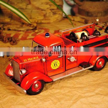 Fire truck model with paint