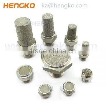 Sintered ss Brass Screen Breather Vent Pneumatic Air Muffler photo-2