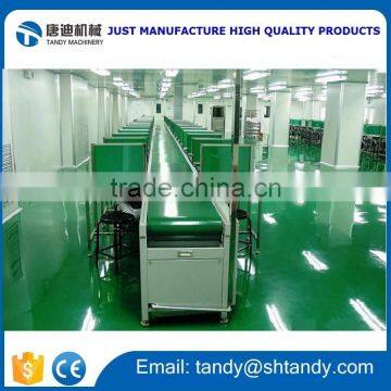 Industrial plastic bottle turning belt conveyor