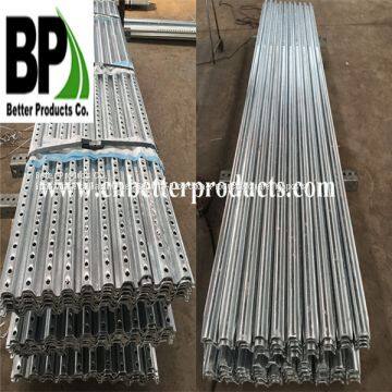 Outdoor Perforated Traffic Steel U Shaped Posts for Safety Control