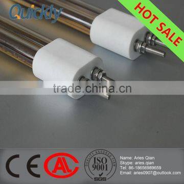 Quratz infrared heating element tube for glass producton line