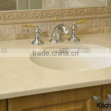 Pearl white bathroom granite countertop