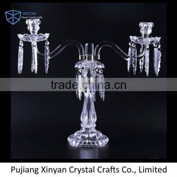 China manufacturer OEM quality crystal candlestick holder on sale