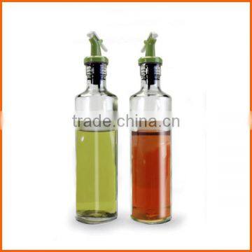 Customized round glass cooking oil bottle