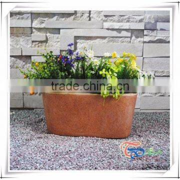 Resin Garden Imitate Sandston Flower Pot