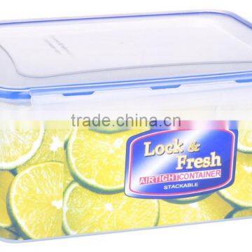 4000ml clear plastic vacuumfood box/BPA free container/fresh food box/vacuum seal food box