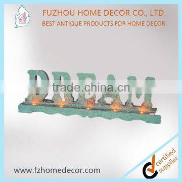 DREAM led light letter display with warm white color light