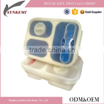 Food grade silicone folding lunch box