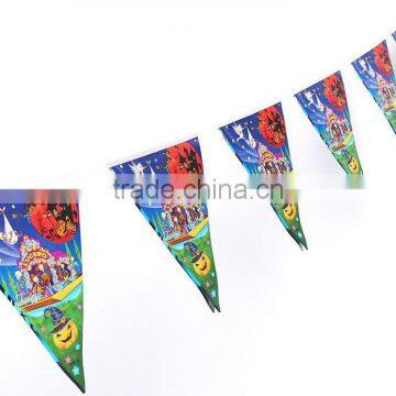 Colorful Halloween Triangle String Flag Bunting Halloween Party Scene KTV Bar Decoration