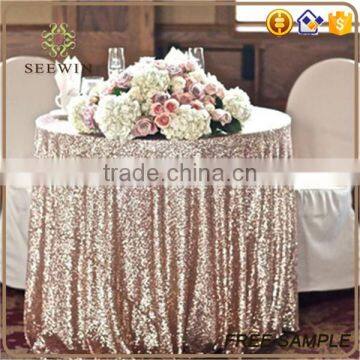 Customized Glittering Sequin Table Cloth for Wedding Decoration photo-2