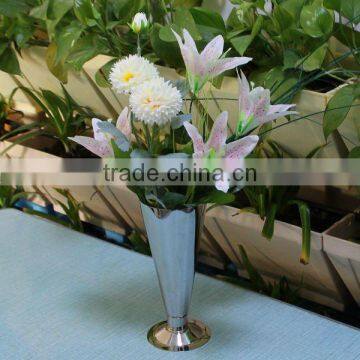 FO-9121 Stainless steel flower vase/metal flower vase