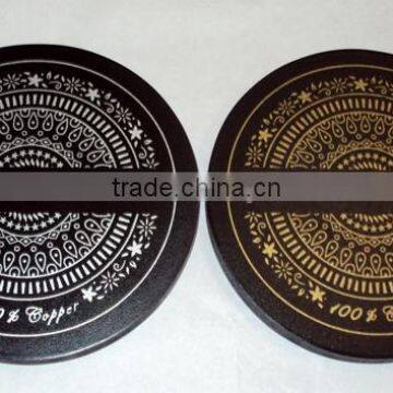 Customized Cheap Wooden Tea Cup Coaster, Tea Placement Cup Mat Coaster, Handmade Mule Mug Coaster, Custom MDF Wood Coaster photo-4