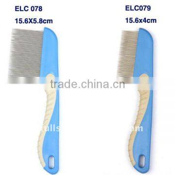 nit comb with soft rubber handle