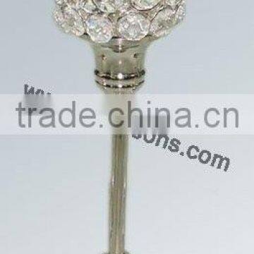 Crystal Candle Holder With Metal Stand for Wedding Decor photo-3
