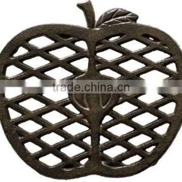 apple shape antique trivets