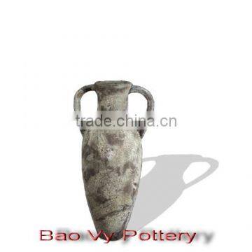 Viet nam Ancient pots supplier-Old ancient Rustic Sandblast pots