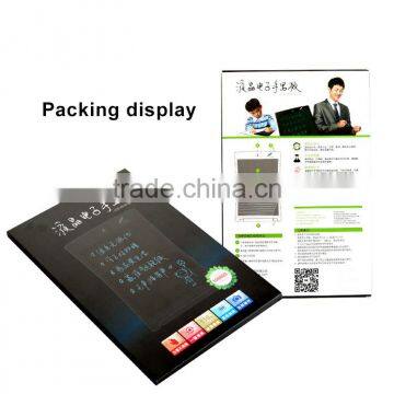 2016 New productcd writing tablets with stylus pen hot selling paperless writing board