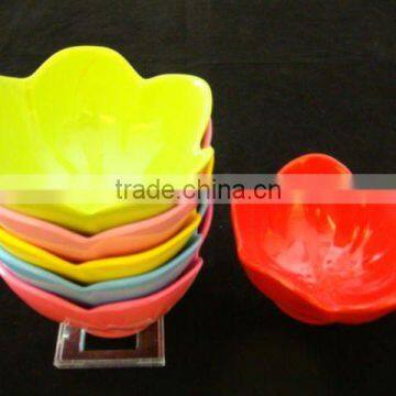 Flower Shaped Melamine Salad Bowl photo-2