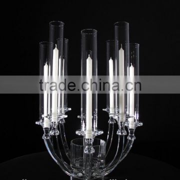 Popular crystal glass candelabra centerpieces for wedding