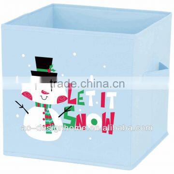 NON-WOVEN FOLDING KIDS SNOWMAN STORAGE