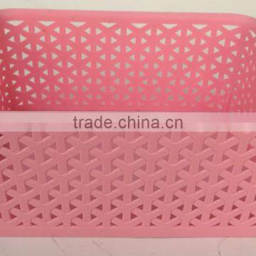 Small Size Plastic Laundry Basket Storage Basket Clothing Bastet With Lid photo-4