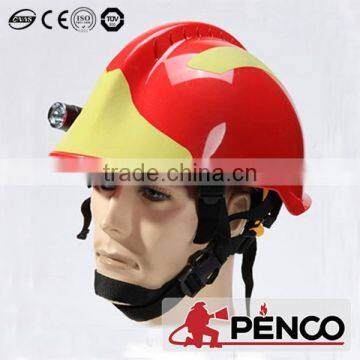 Fire Helmet Fireman Protected Red Safty Cap Nomex Fabric Aramid Waterproof Flame Resistant photo-2