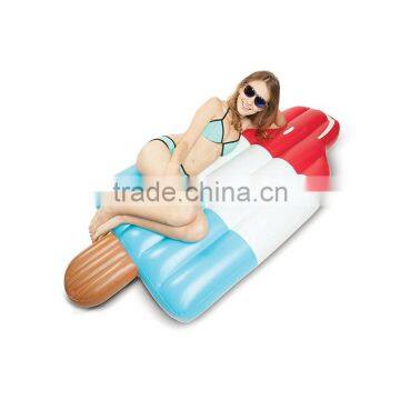 2017 Hot Selling Leasure Giant Ice Cream Inflatable Pool Float Outdoor Swim Ring and Raft Water Game Toys for Kids and Adults
