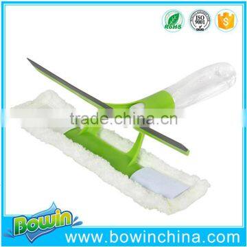 New 3 in 1 spray green color window cleaning wiper as seen on TV