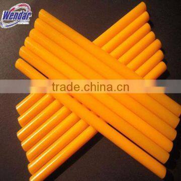 Hot melt glue stick with 11mm diameter,yellow hot melt glue stick