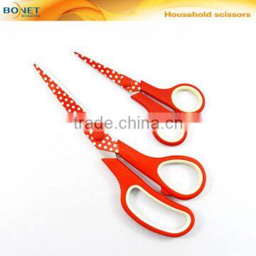 S38001/5HR 5-1/4"and 8-1/4" New style Professional Heat transfer blade printing patterns household scissor set