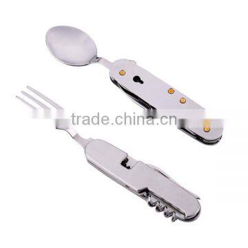 Camping Tool Stainless Steel Camping Spoon Fork Knife photo-5
