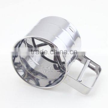 One-Handed Stainless Steel Cup Flour And Icing Sugar Sifter photo-4