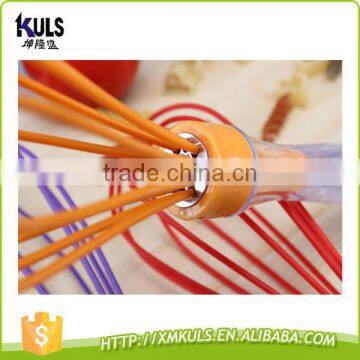 Colorful FDA/LFGB Food Grade Silicone Kitchen Whisk Tools Egg Beater photo-3