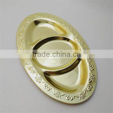 Custom Logo Metal Serving Trays Wholesale Stainless Steel Cooking Plate photo-3