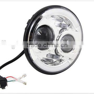 IP68 7 Inch Landrover Defender LED Headlights Hi-low Beam Moving Driving LED Headlamp photo-3
