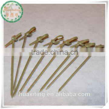 Natural Bamboo Twist Knot Picks/Bamboo Knot Skewers