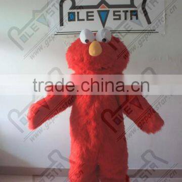 Personality of the red plush cartoon mascot costume