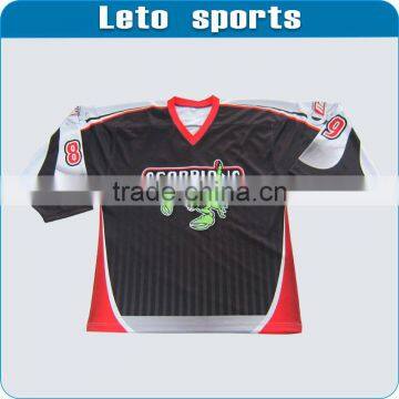 Goalie Cut OEM Custom Sublimated Ice Hockey Jersey Wholesale