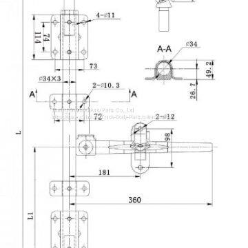 Запрессованная железная арматура для дверей сухих контейнеров для перевозки грузов photo-3
