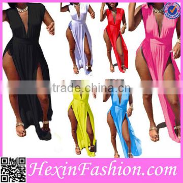 Accept Paypal hot selling sexy wholesale plus size maxi dress