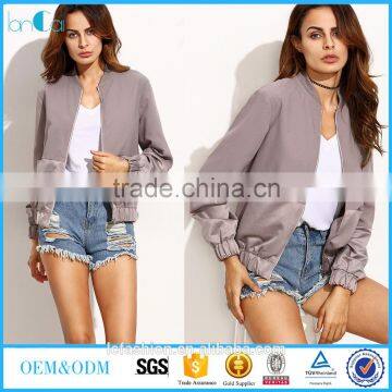 fashion satin winter jacket bomber jacket wholesale coats and jackets woman