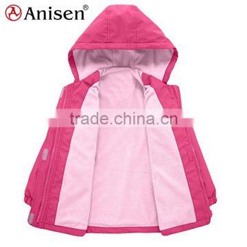 Oem Factory Children Boutique Kids Clothing Girls Softshell Jacket photo-3