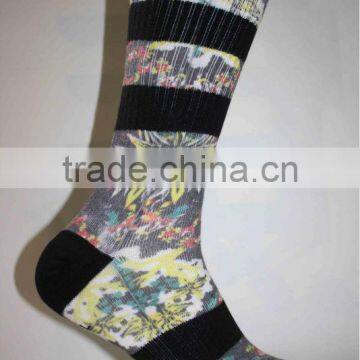 Polyester Cotton Printed Socks for Men photo-3