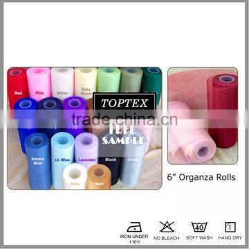 100%polyester Organza Chair Sash Fabric photo-2