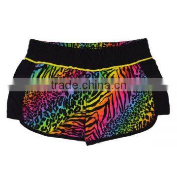 Unique 100% Polyester Rainbow Design Women Boardshorts photo-2