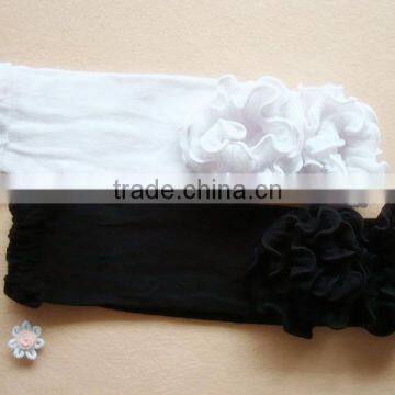 Plain Cotton Baby Leg Warmers With Ruffle Girls Winter Clothing Ruffle Leggings photo-4