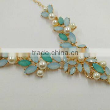 Zm35138a Unique Girls Accessories Korean Faux Pearl Choker Necklace photo-4